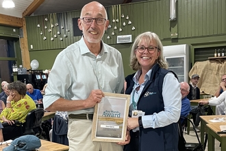 Steve Spicer, award recipient with Sam Quill, Director of People and Culture