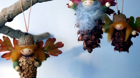 Christmas pine cones