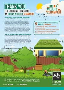 Urban Wildlife Champion Welcome