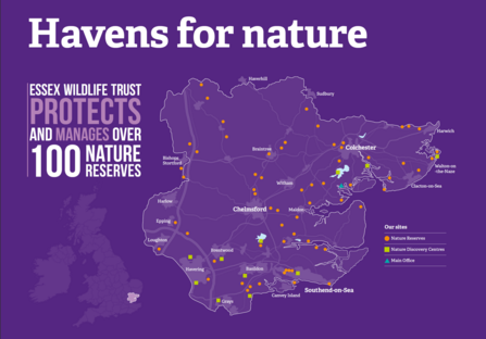 EWT Reserves Map Essex 